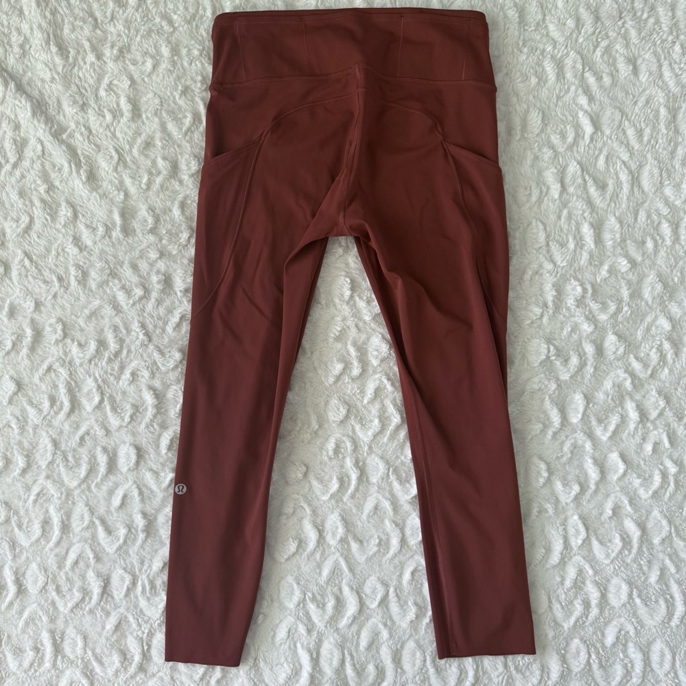 Lululemon Fast High-Rise Dark Terracotta Leggings - Picture 4 of 9
